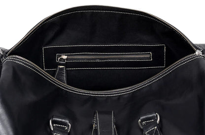 custom leather duffel bag genuine cowhide leather travel bag mens