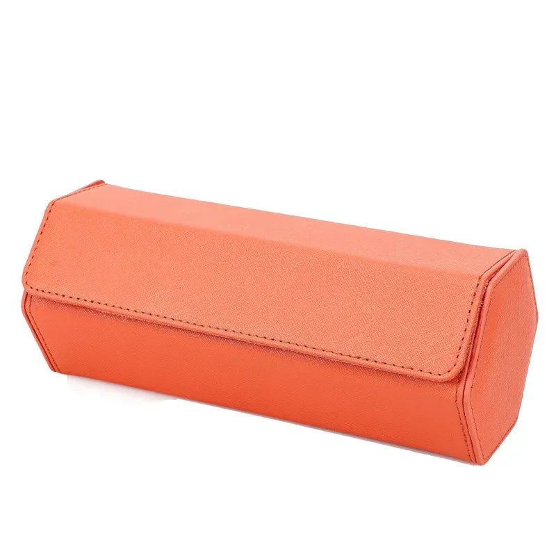 3 Slot Leather Watch Roll Travel Case 4