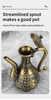 Antique bronze dragon phoenix wine serving set