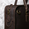 Handmade leather messenger bag for men