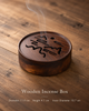 Wooden Incense Burner with Decorative Lid for Coil Use