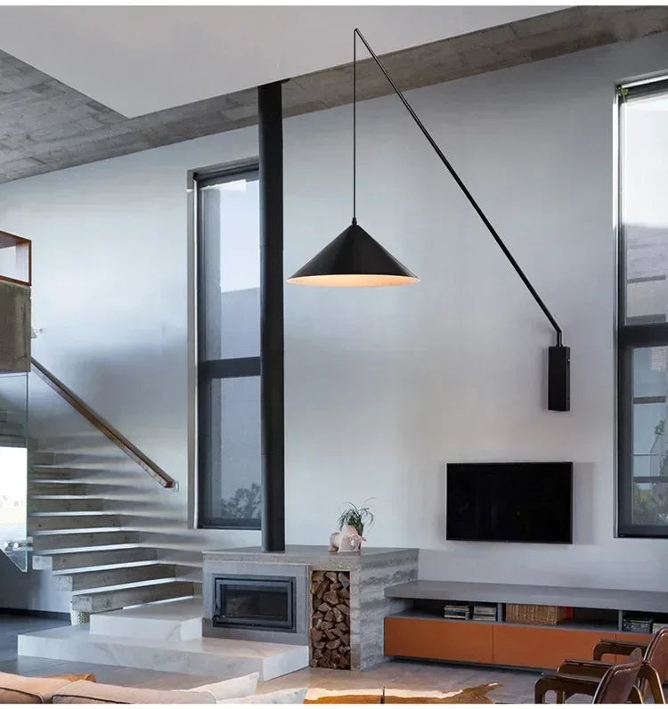 Modern Adjustable Wall Light with Long Arm Scandinavian
