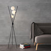 Nordic tripod moon globe floor lamp warm ambient lighting