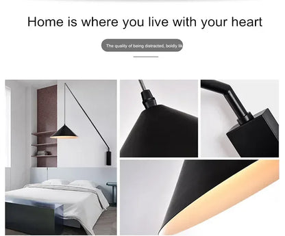 Modern Adjustable Wall Light with Long Arm Scandinavian