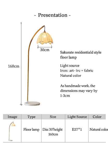 Retro Wabi-Sabi Handmade Bamboo Floor Lamp