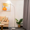 Modern globe acrylic arc floor lamp Orange 110V-120V For US CA
