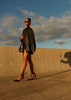 Oversized Leather Shirt Women Black Drop Shoulder Shacket Style