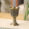 Bronze dragon phoenix wine cup set vintage zinc alloy goblets