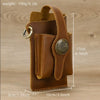 Leather Phone Belt Pouch with Key Ring and Belt Loop