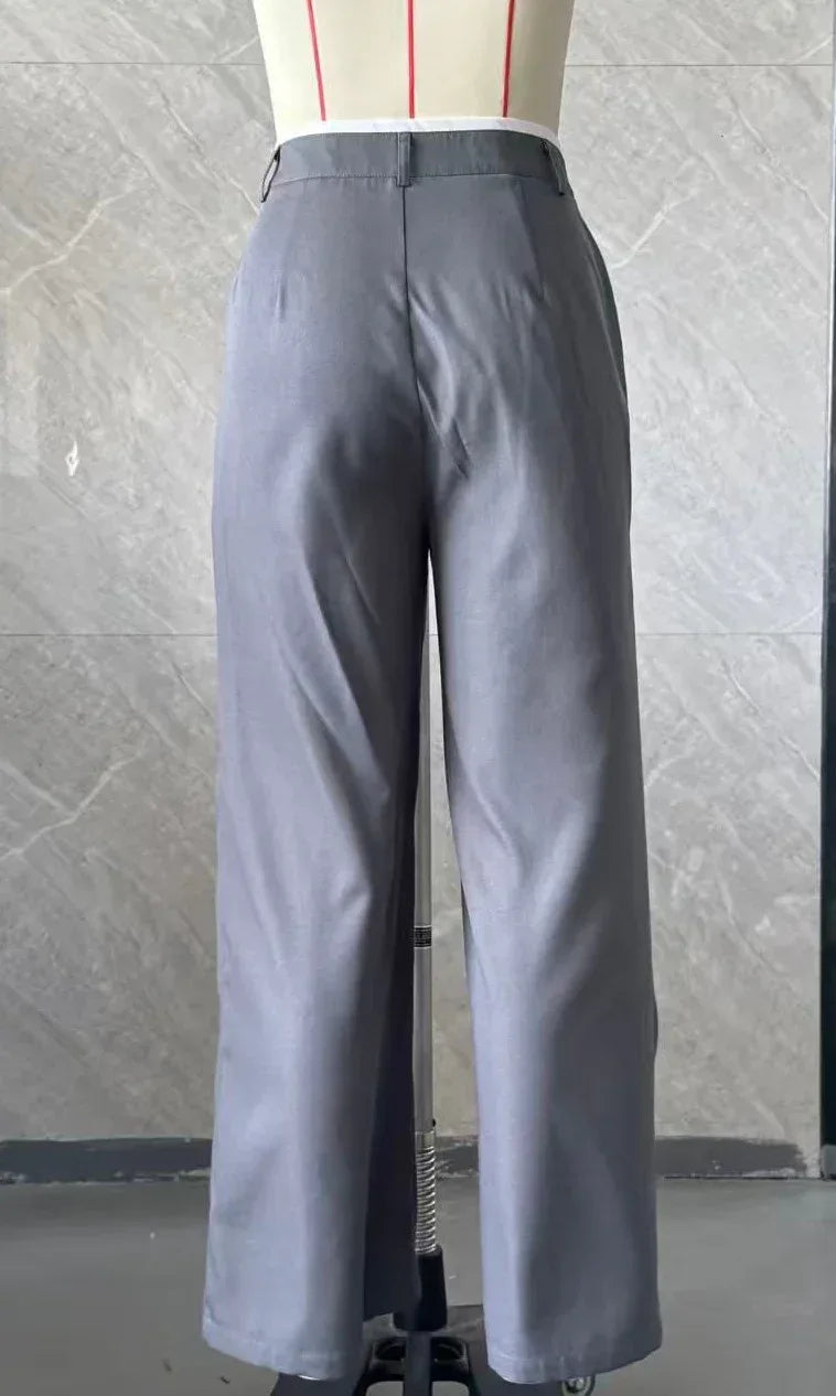 Women Wide Leg Suit Pants