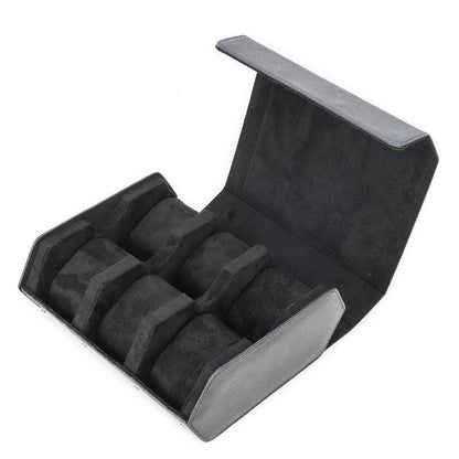 Luxury leather watch box for men 6 slot watch case 3