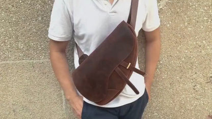 leather crossbody bags for men