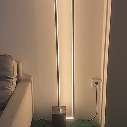 Minimalist Black Geometric Floor Lamp for Bedroom