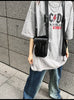 Men's dual pouch shoulder holster bag pu leather harness