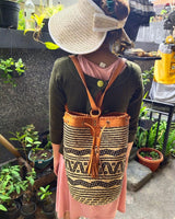 Handmade Straw Backpack Borneo Tote Bag