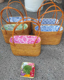 Woven Rattan Tote Bag for Summer