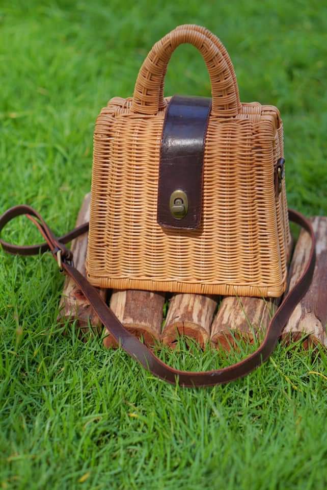 Natural Rattan Wicker Bag