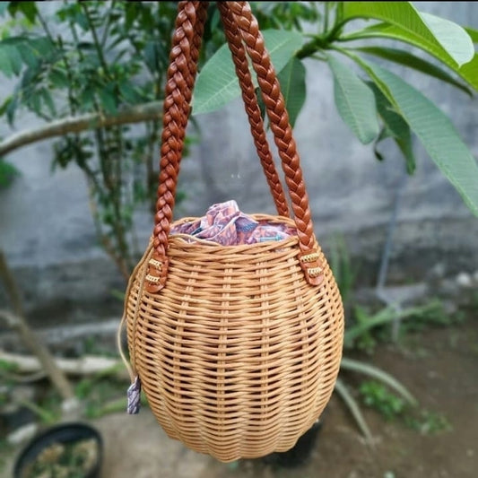 Honeypot Rattan Handbag