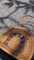 Natural Rattan Shoulder handbag