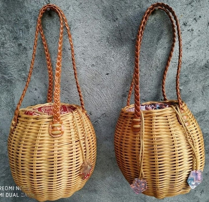 Honeypot Rattan Handbag