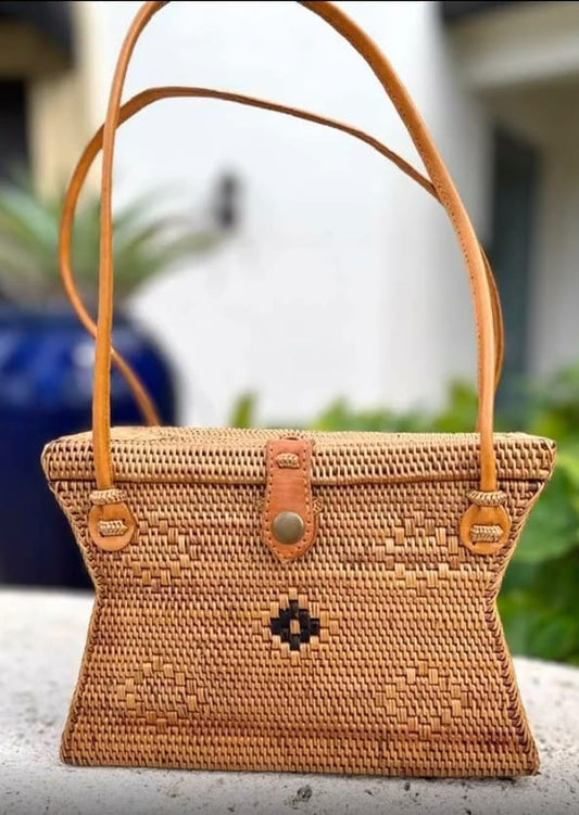 Stylish Unique Rattan Handbag