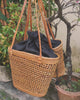 Rattan Basket Beach Bag