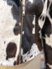 Black And White Cowhide Jacket Womens – Real Hair On Hide Leather