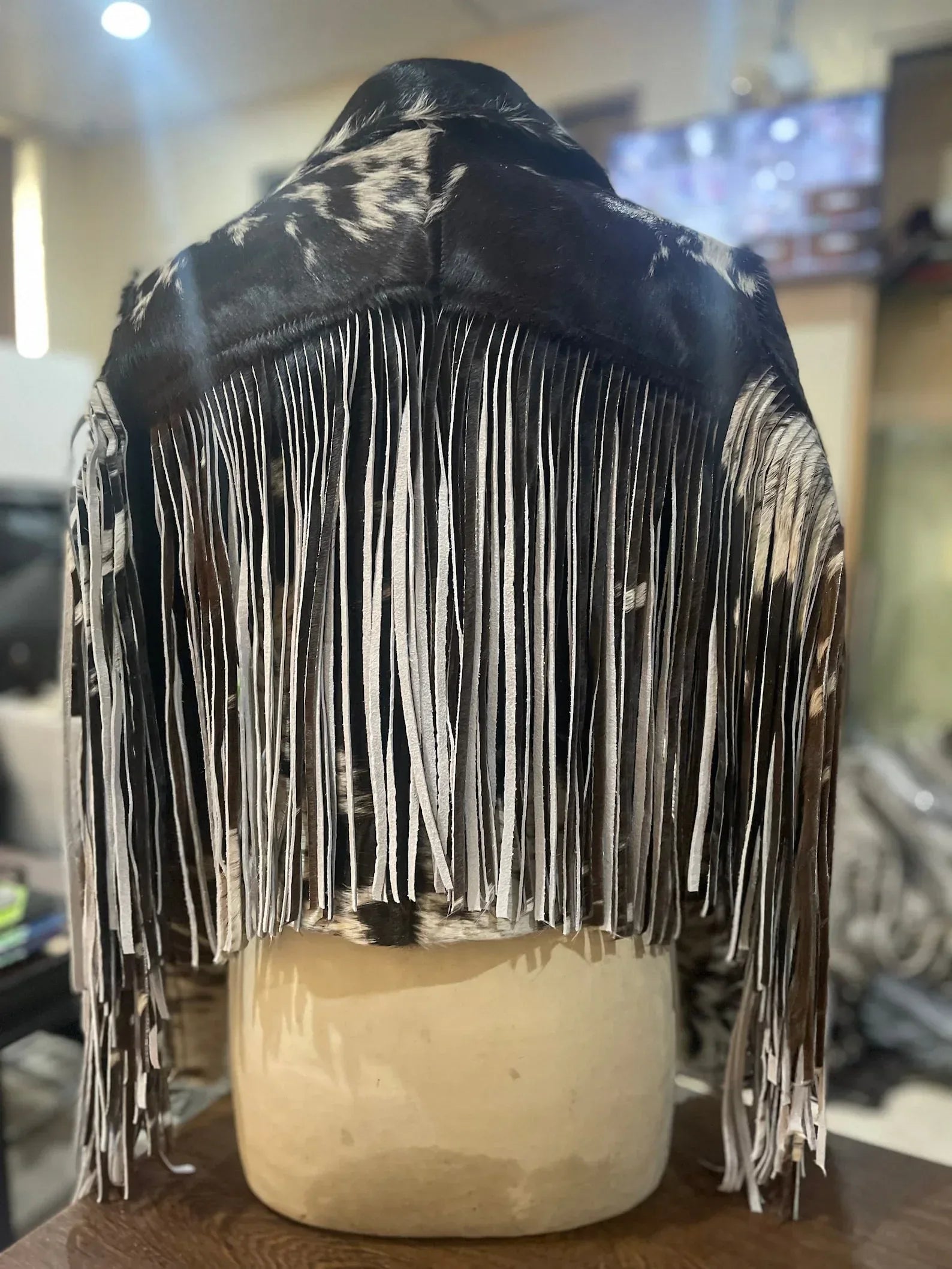 Western Hair On Hide Cowhide Jacket Womens