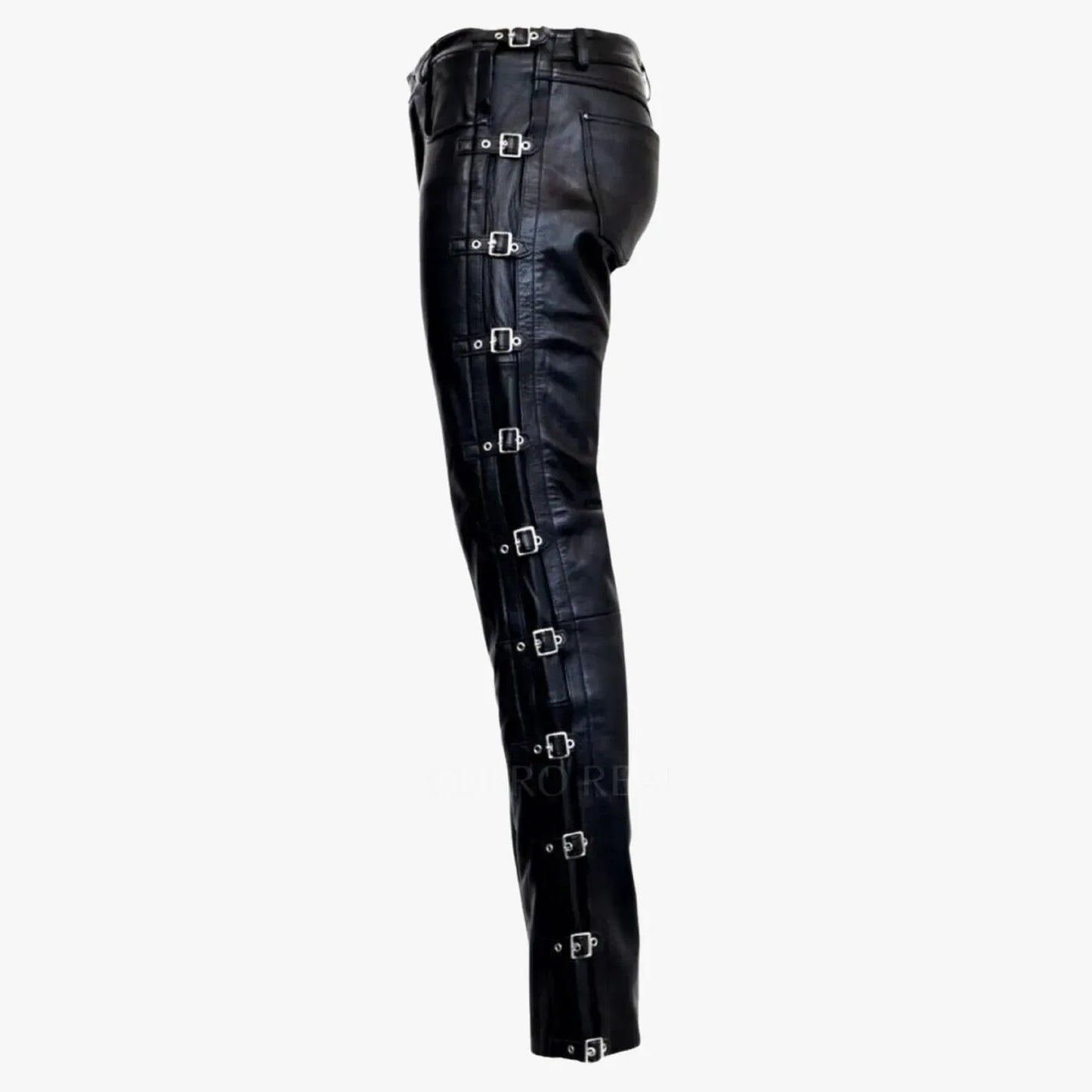Genuine Black Leather Pants