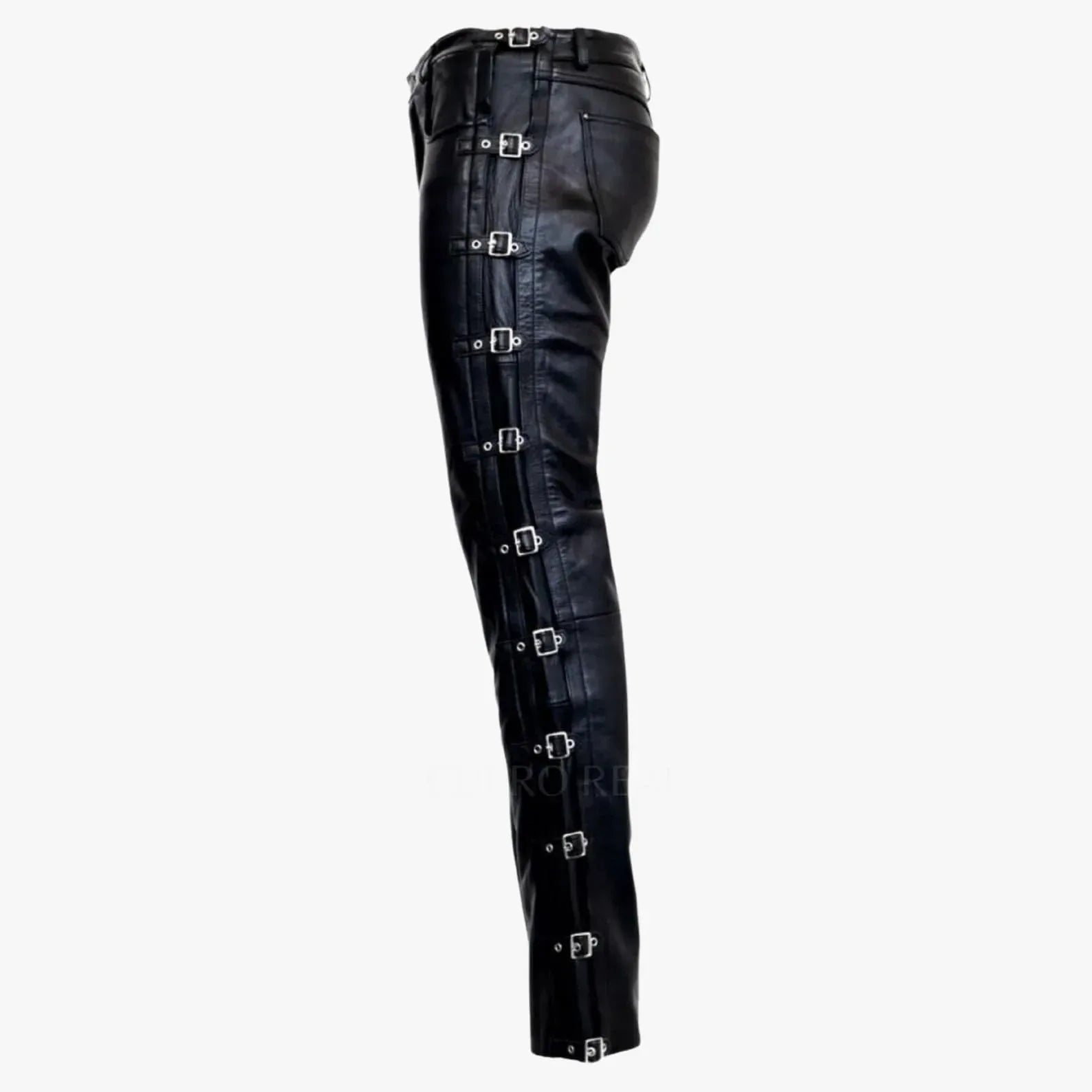 Genuine Black Leather Pants