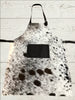 Cowhide Leather Apron Hair On Hide Cooking Work Apron