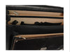 Hair on cow hide briefcase bag for office laptop carry