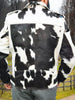 Black White Cowhide Jacket Mens – Hair On Hide Leather Jacket