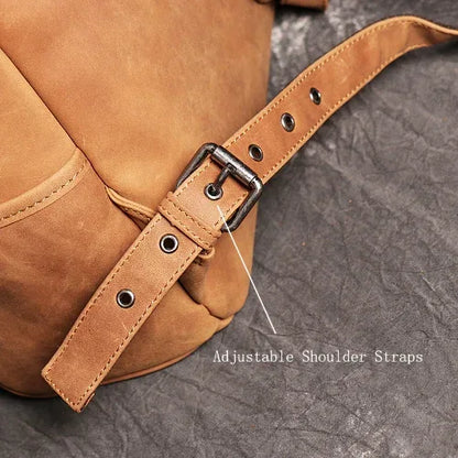 Premium Leather Office Backpack