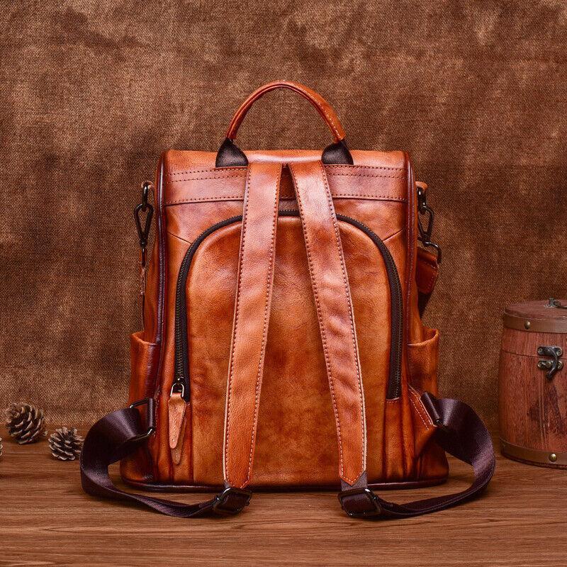 Real Leather Travelling Backpack