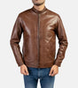 classy leather jackets brown mens