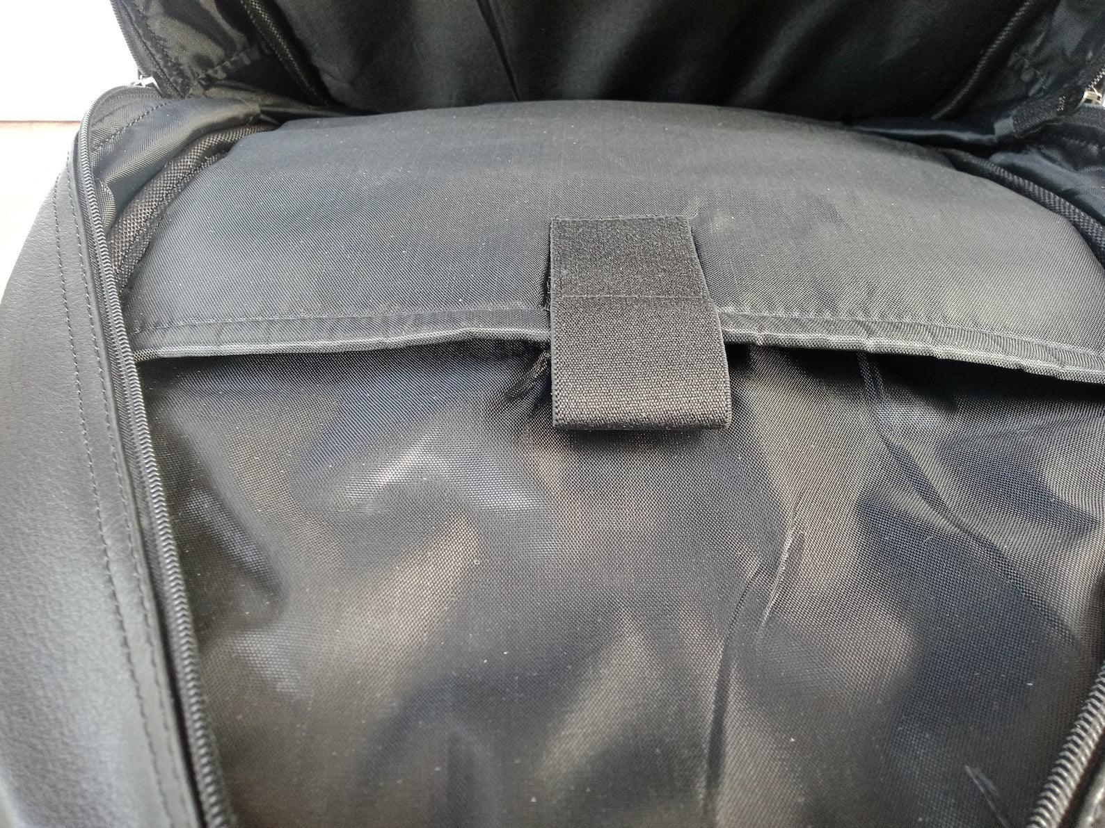 Black Leather Laptop Bag for Work and Daily Use