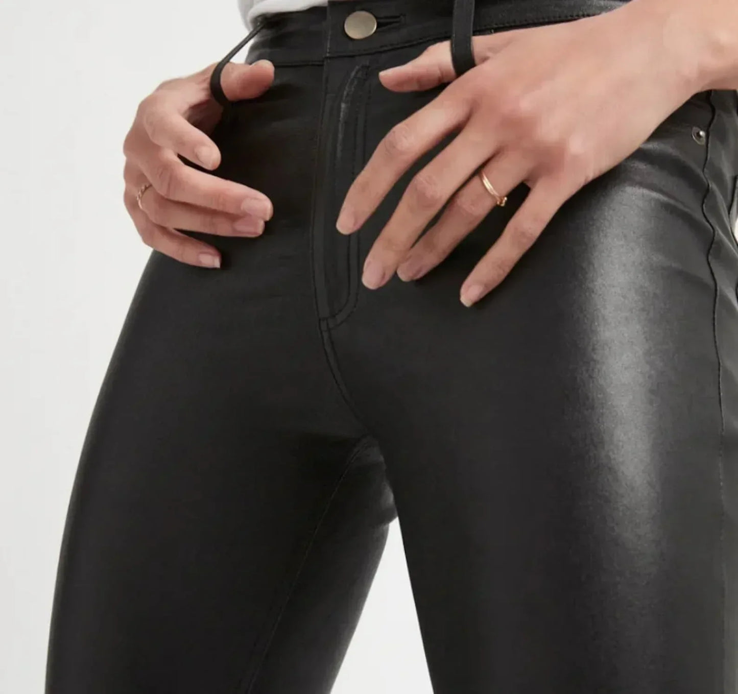 Genuine leather leggings women premium tailored fit pants