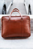 Leather messenger bag for men brown laptop crossbody