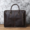 Handmade leather messenger bag for men