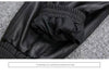 Women Leather Pants High Rise Black Cuff Trousers