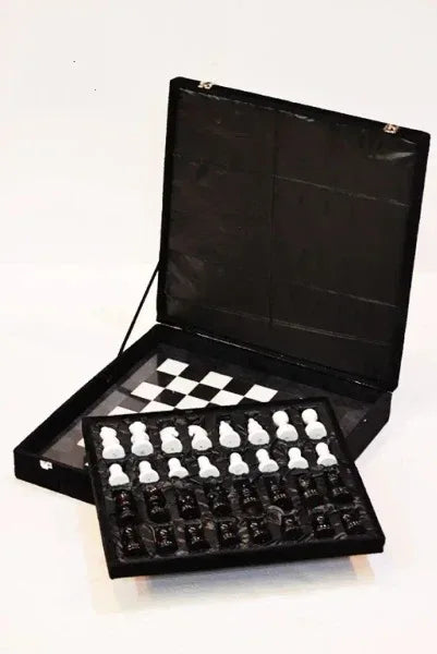 Large Marble Chess Set 16 Inch Handcrafted Marble Chess Board