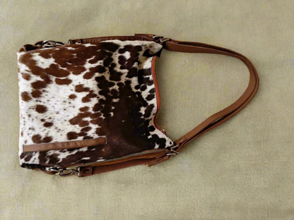 Cowhide backpack purse shoulder bag