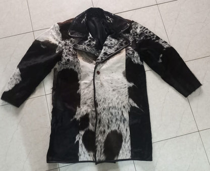 men cowhide jackets black brown white