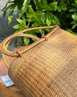 Real Natural Rattan Tote bag