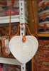 Rattan Heart Shaped Crossbody Bag