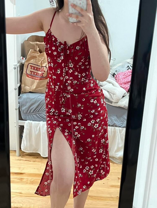 Women Thigh High Slit Sundress