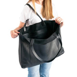 Large Real Cowhide Leather Tote Bag