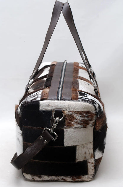 cowhide travel bag real leather duffle