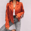 Oversized Women’s Denim Jacket with Fringe